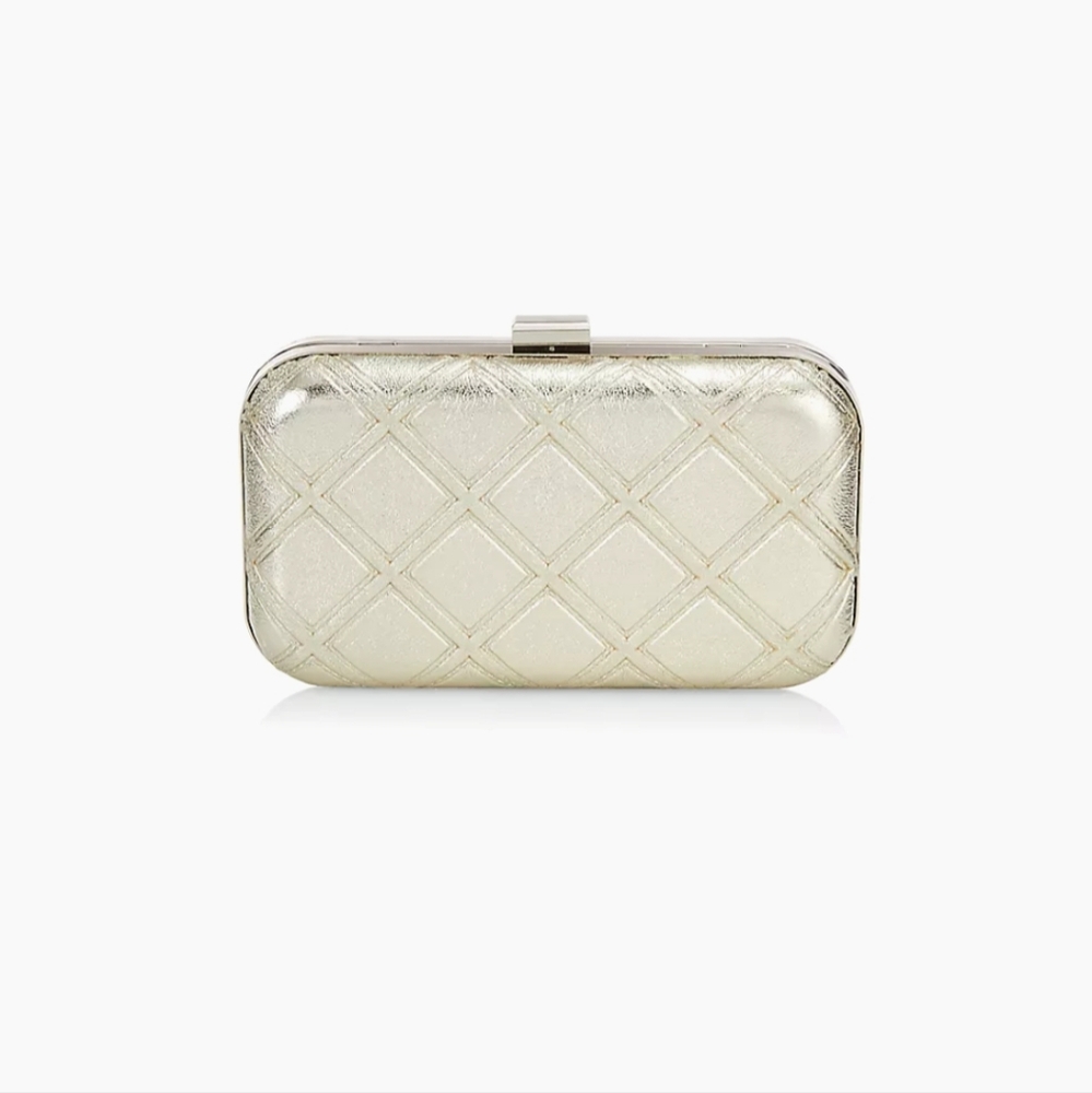 Chiara Boni gold clutch